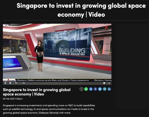 Singapore Government to invest $150 million in space-tech R&D