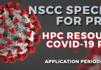NSCC special call for projects: HPC resources for COVID-19 research