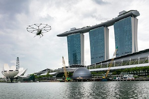 Volocopter successfully completes first manned flight across Marina Bay