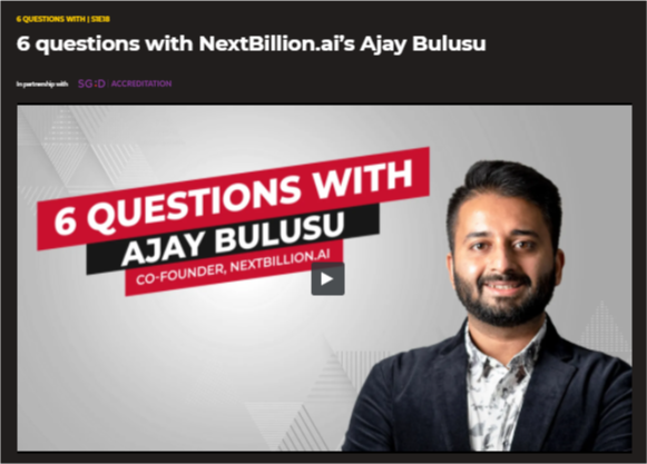 NextBillion.ai Co-Founder Talks About Building an App