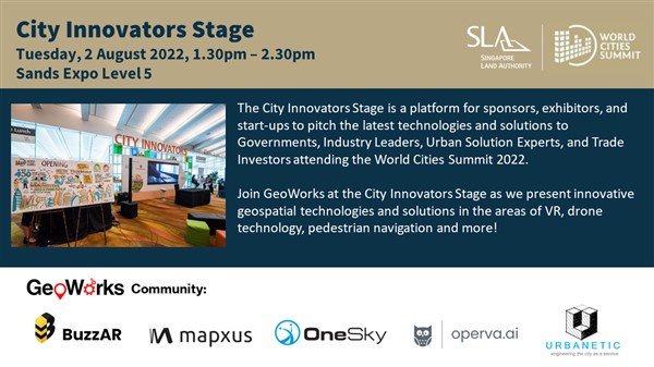 Join GeoWorks at the City Innovators Stage