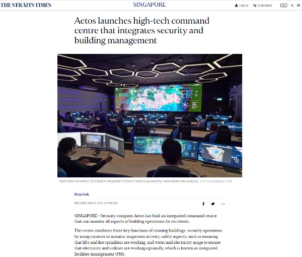 AETOS Combines Security and Building Management with New High-tech Command Centre